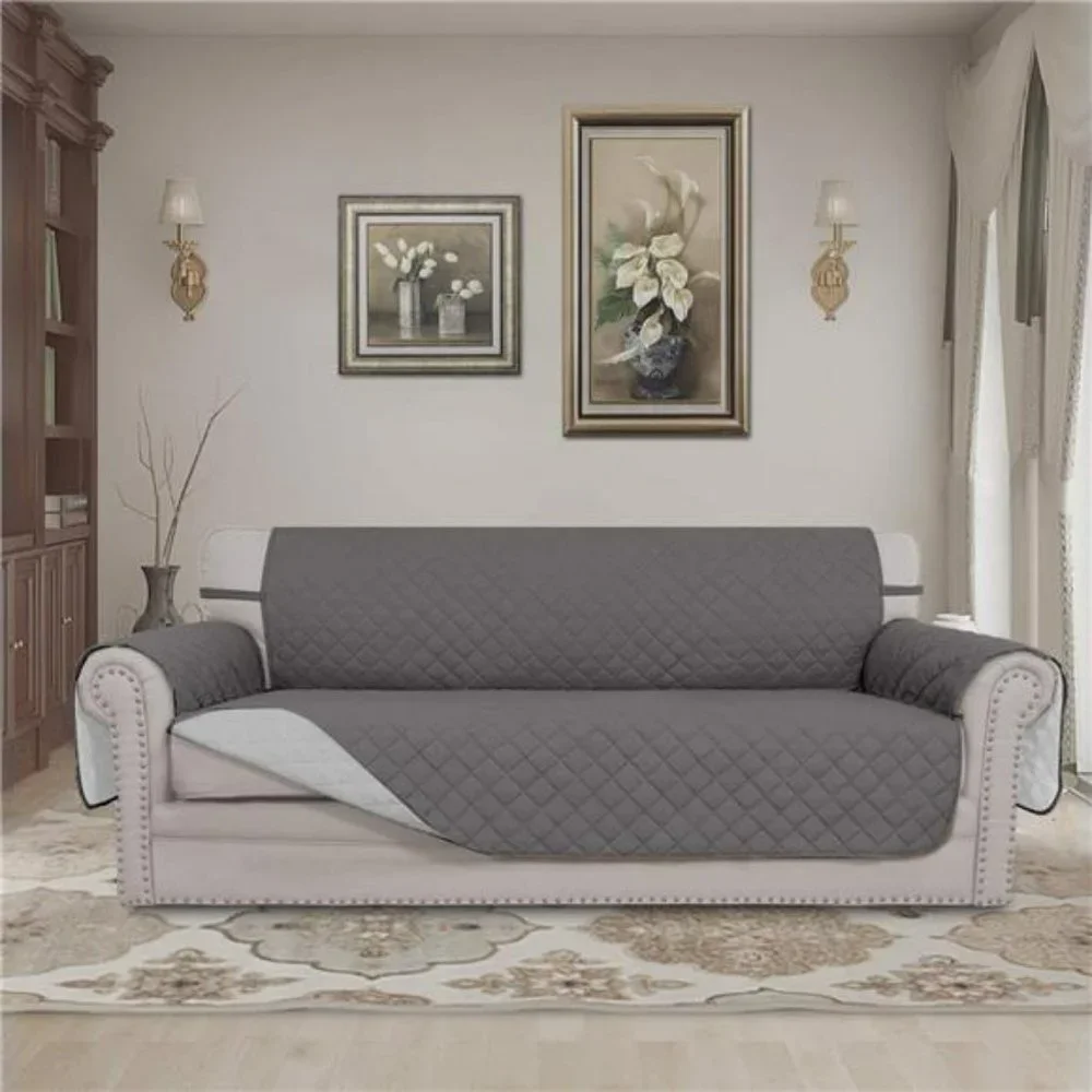Reversible Couch Cover for 3 Cushion Couch Sofa Cover for Dogs